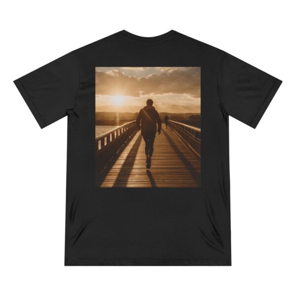 Scenic Inspirational T-shirt (black color) – back view