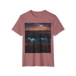 Eco-Friendly Graphic T-Shirt (heather mauve color) - front view
