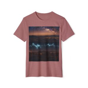 Eco-Friendly Graphic T-Shirt (heather mauve color) - front view