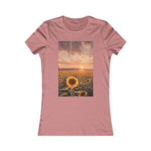 Sunflower Women's T-shirt (mauve color) – front view