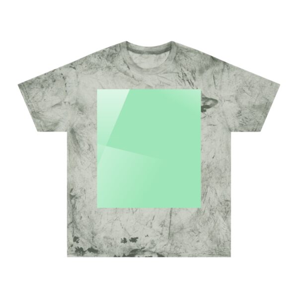 Aurora-Inspired Sky Print T-shirt (fern color) – front view