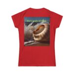 Ocean Vibes Women's T-shirt (red color) – back view