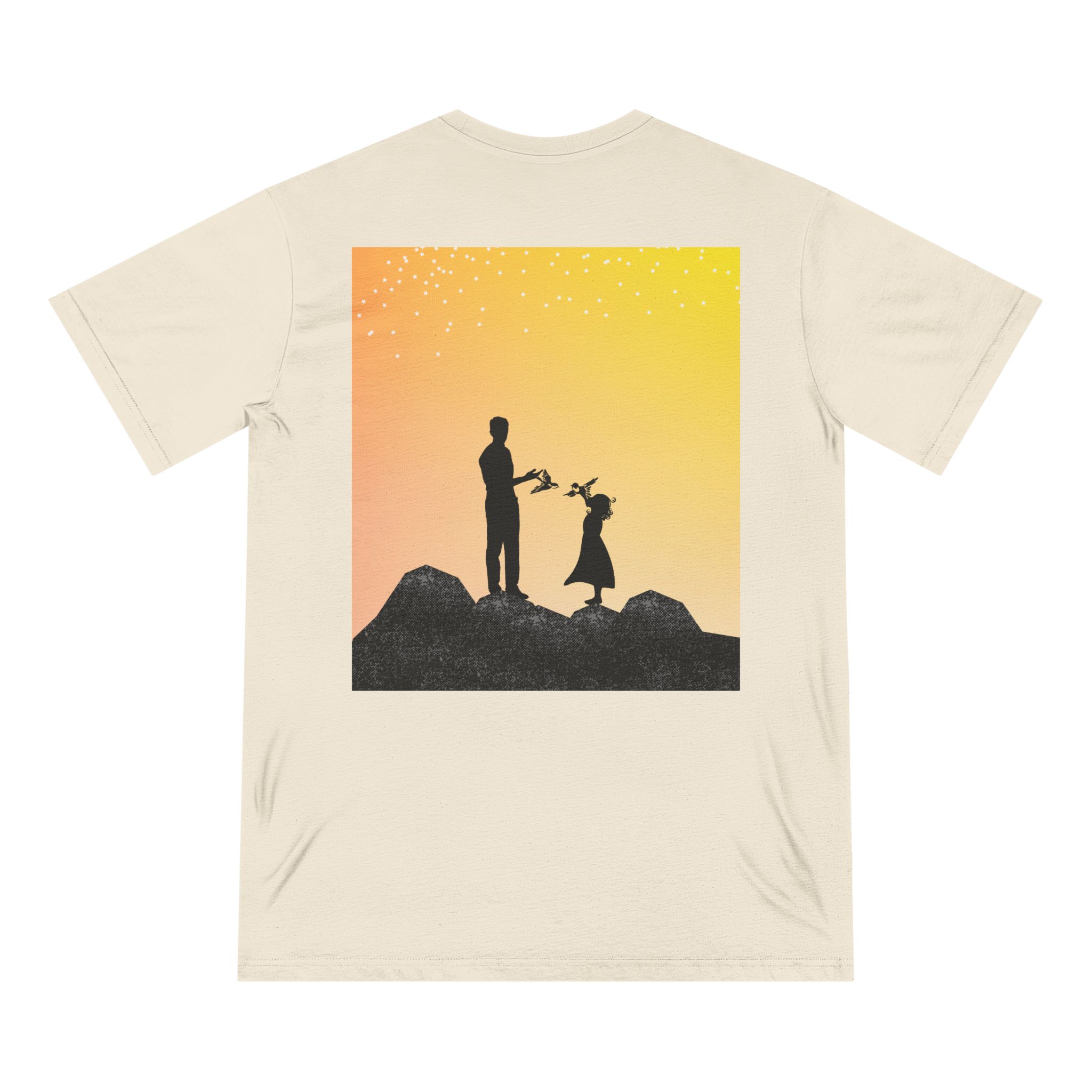 14517997875823742256_2048-1.jpeg Heartbeat & Sunset Silhouette T-shirt natural - back view