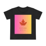 Breathe & Bloom Maple Tee T-shirt black- front view