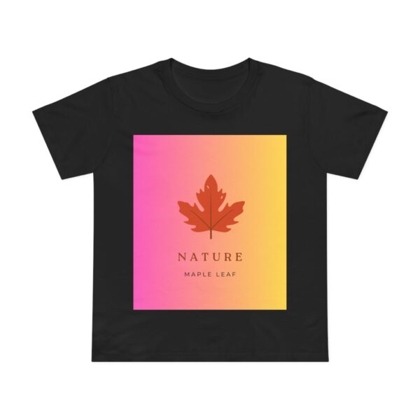 Breathe & Bloom Maple Tee T-shirt black- front view