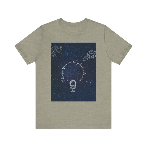 Stellar Eclipse T-shirt (heather stone color) – front view