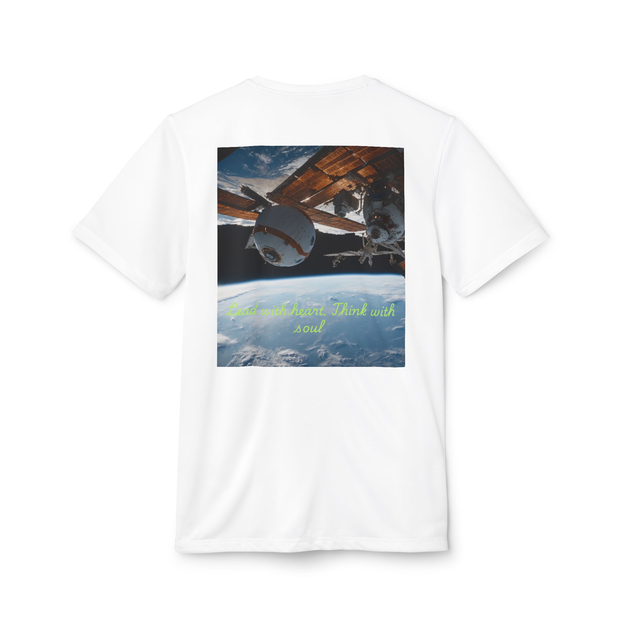 15084038073415854358_2048.jpeg Scenic Adidas Unisex Love & Space T-shirt (white color) – back view