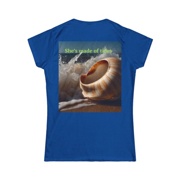 Ocean Vibes Women's T-shirt (royal color) – back view