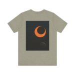Stellar Eclipse T-shirt (heather stone color) – back view