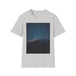 Galaxy Nightscape Print T-shirt ice grey – front view