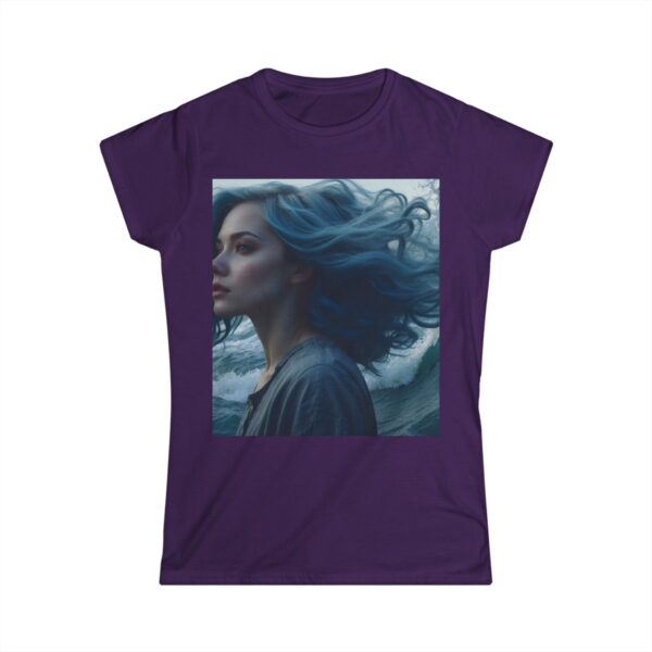 Ocean Vibes Women's T-shirt (purple color) – front view