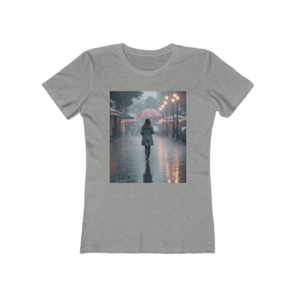 Chic Rainy Day Women's T-shirt (heather grey color) – front view