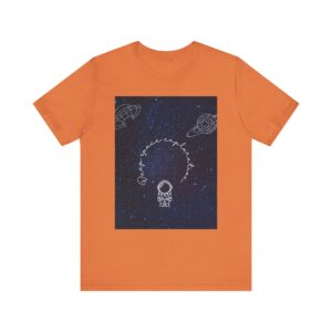 Stellar Eclipse T-shirt (burnt orange color) – front view