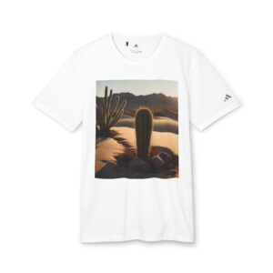 adidas Desert Vibes Unisex Sport T-shirt (white color) - front view