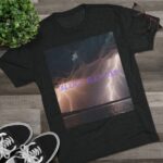 Unleash Your Storm Unisex Tri-Blend T-shirt Tri-Blend Vintage Black- flat lay view