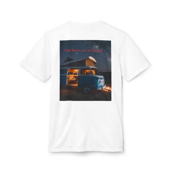 adidas Desert Vibes Unisex Sport T-shirt (white color) - back view