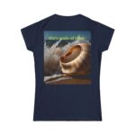 Ocean Vibes Women's T-shirt (navy color) – back view