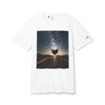 Scenic Adidas Unisex Love & Space T-shirt (white color) – front view