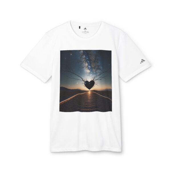 Scenic Adidas Unisex Love & Space T-shirt (white color) – front view