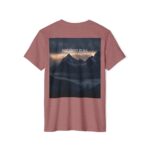 Majestic Eagle Mountain T-Shirt (heather mauve color) - back view