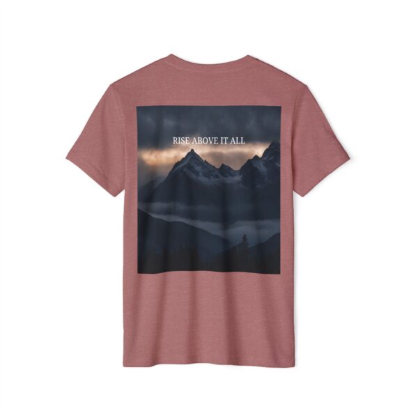 Majestic Eagle Mountain T-Shirt (heather mauve color) - back view
