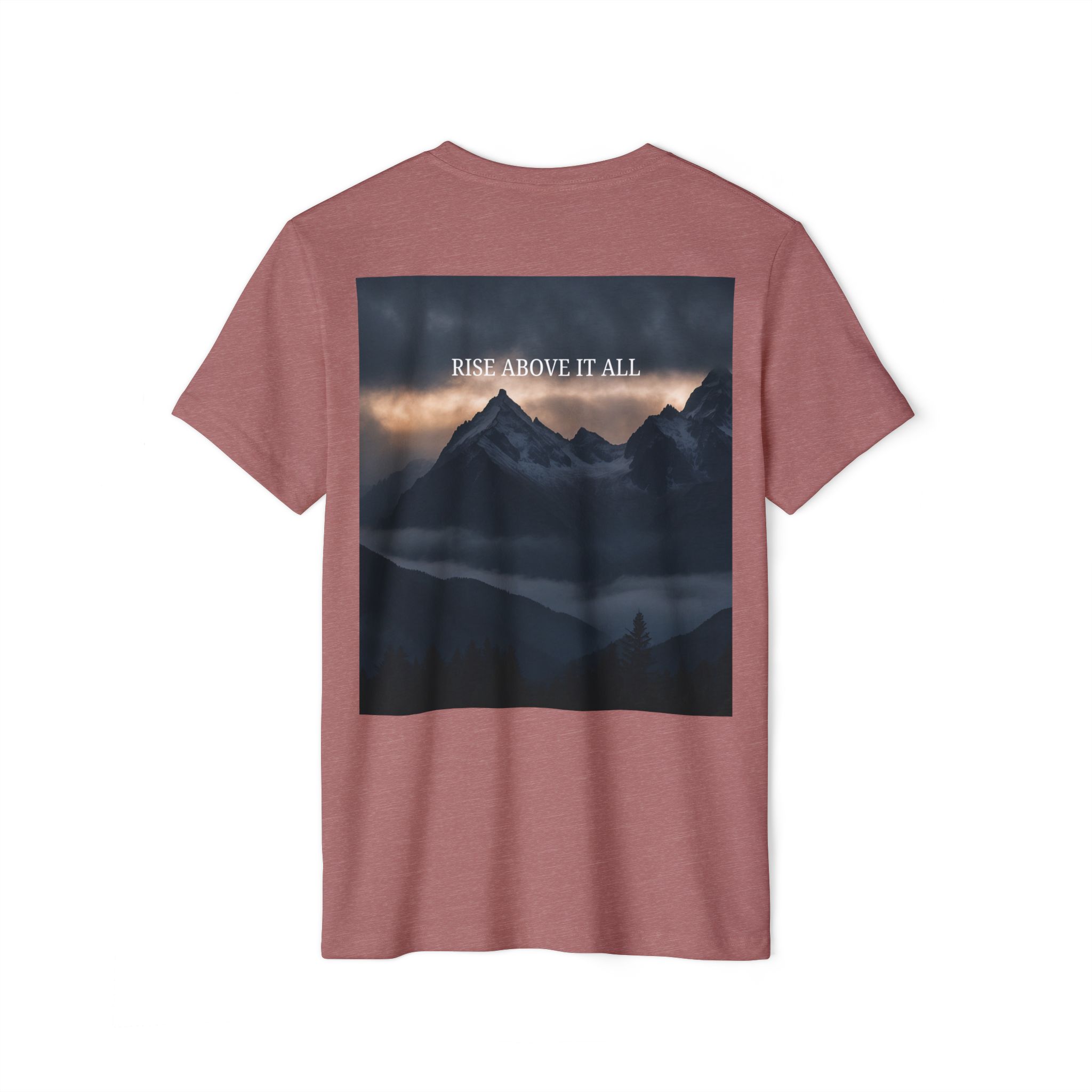 3449253178453139841_2048.jpeg Majestic Eagle Mountain T-Shirt (heather mauve color) - back view