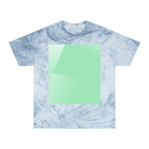Aurora-Inspired Sky Print T-shirt (ocean color) – front view
