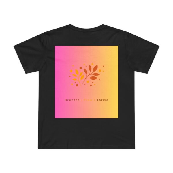 Breathe & Bloom Maple Tee T-shirt black- back view