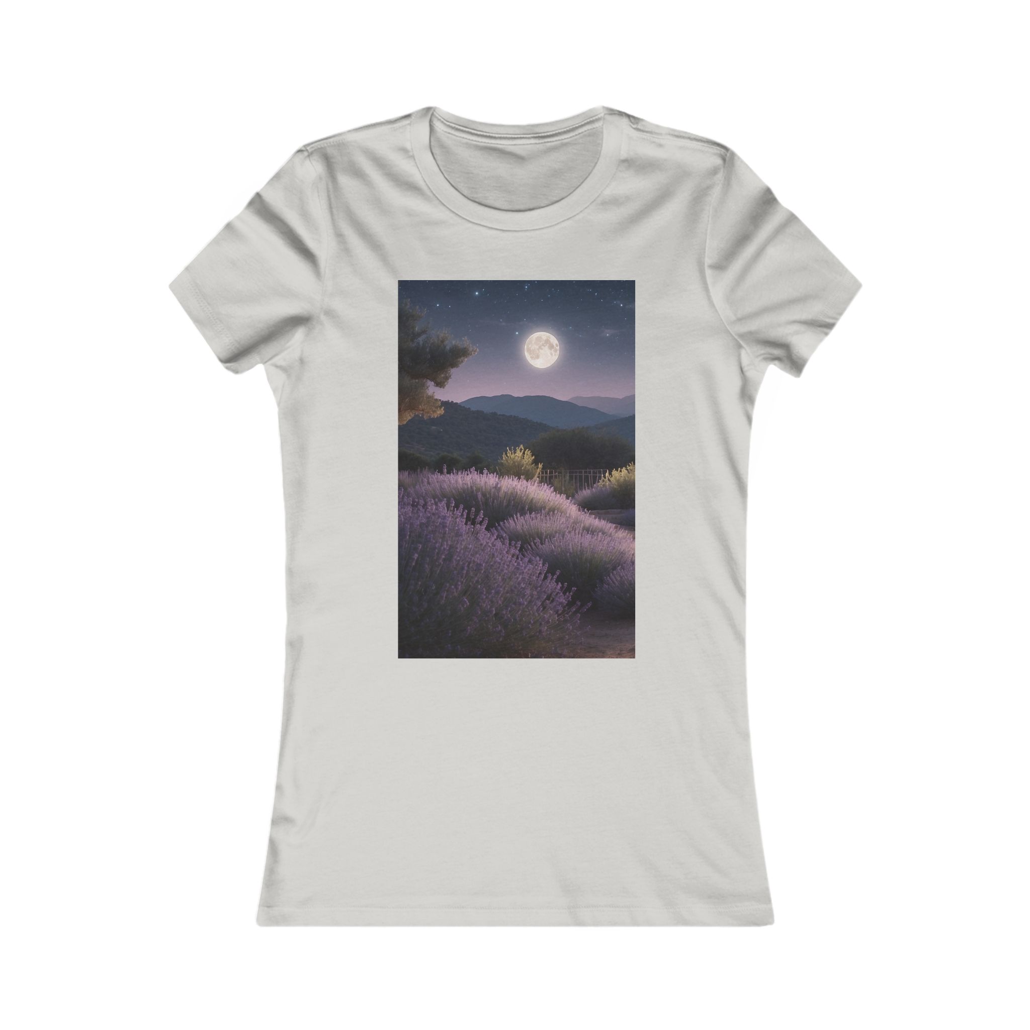 3640402762103624381_2048-2.jpeg Lavender Moon Women's T-shirt (silver color) – front view