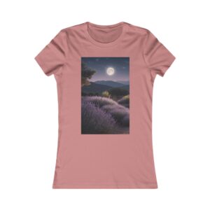 Lavender Moon Women's T-shirt (mauve color) – front view