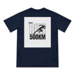 500KM Challenge T-shirt (navy color) - back view