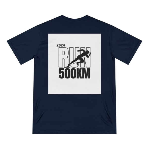500KM Challenge T-shirt (navy color) - back view