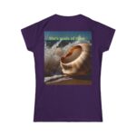 Ocean Vibes Women's T-shirt (purple color) – back view