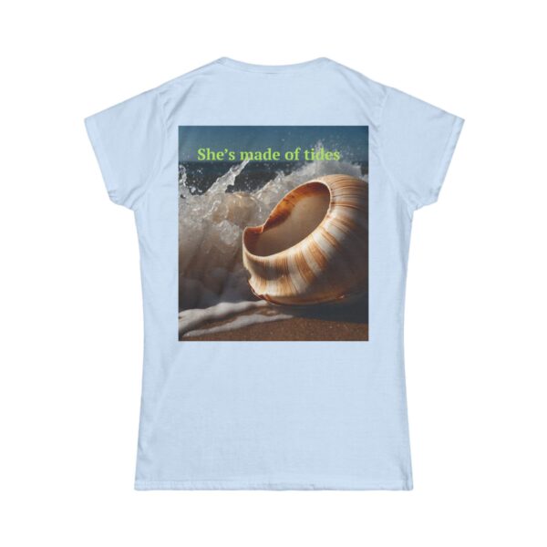 Ocean Vibes Women's T-shirt (light blue color) – back view
