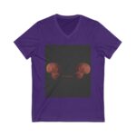 Dual Vision Skull & Canyon Art T-shirt (team purple color) – front view