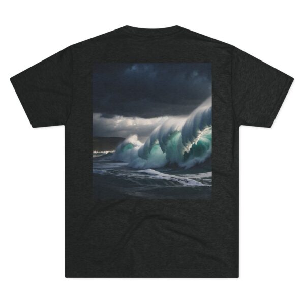 Unleash Your Storm Unisex Tri-Blend T-shirt Tri-Blend Vintage Black- back view