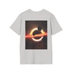 Galaxy Nightscape Print T-shirt ice grey – back view