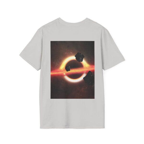 Galaxy Nightscape Print T-shirt ice grey – back view