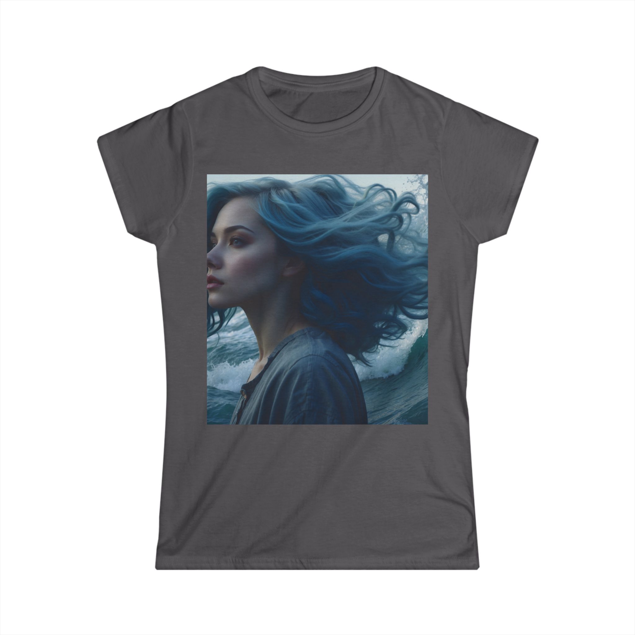 8167713625015142588_2048.jpeg Ocean Vibes Women's T-shirt (charcoal color) – front view