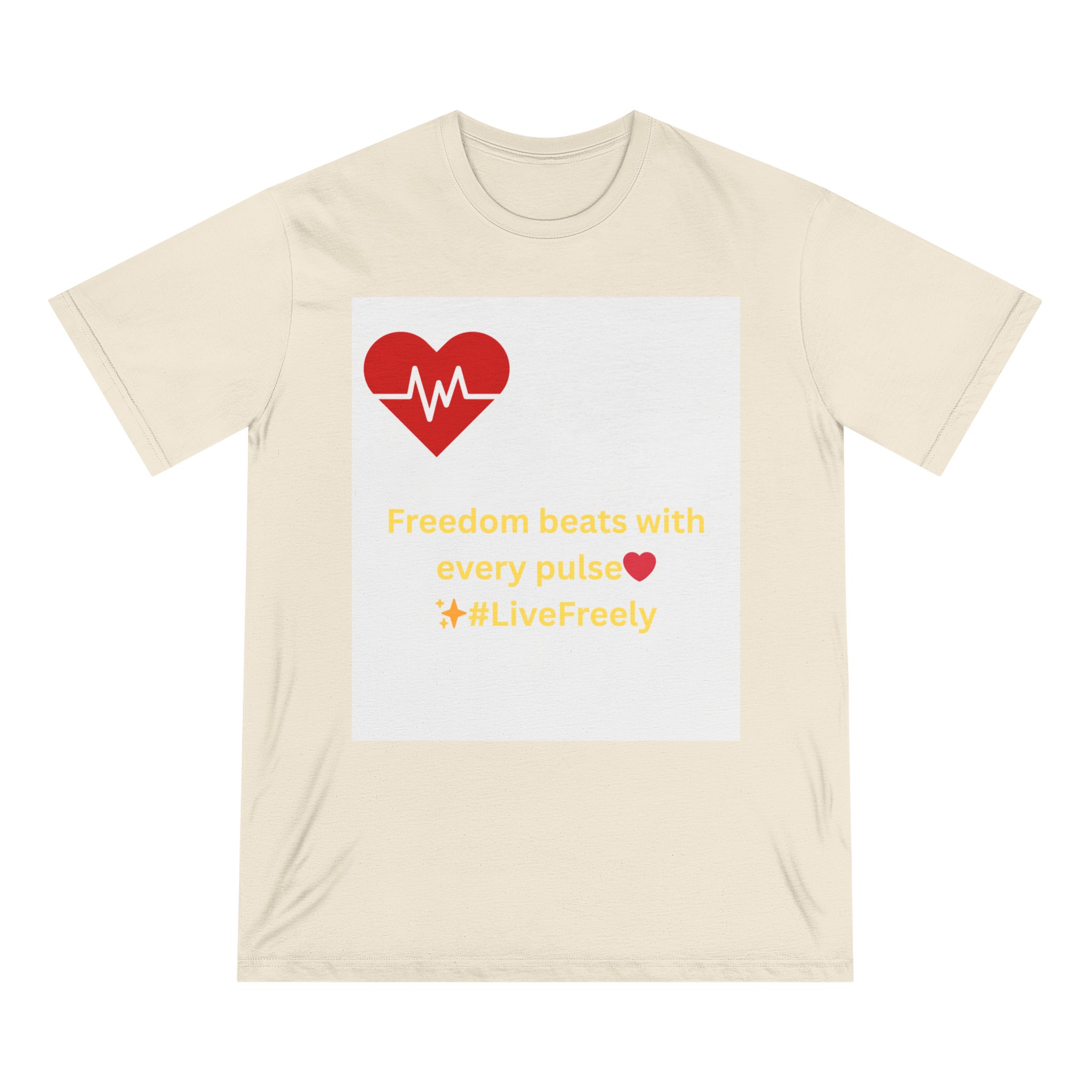 8253991952249112991_2048-1.jpeg Heartbeat & Sunset Silhouette T-shirt natural - front view