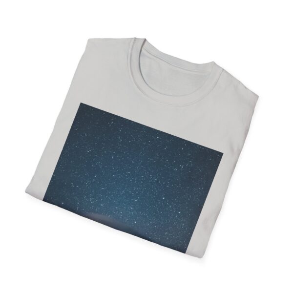 Galaxy Nightscape Print T-shirt ice grey – folded view
