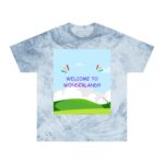 Adventure Themed T-shirt (ocean color) – front view