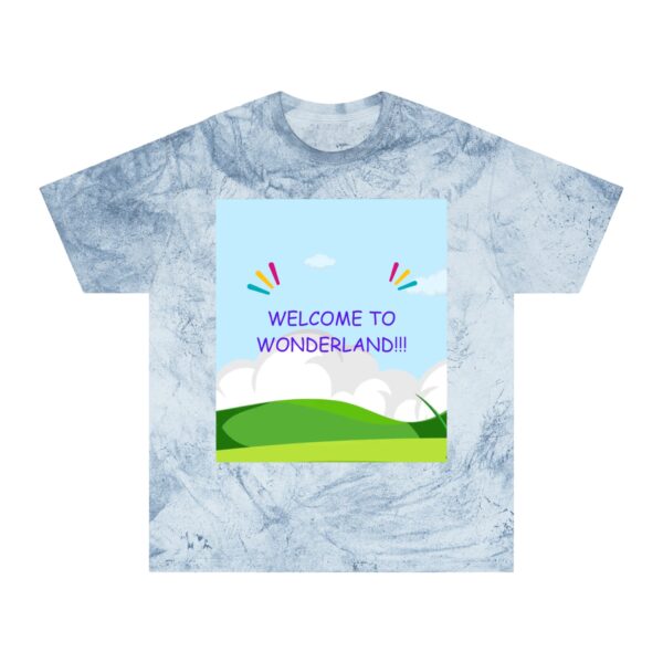Adventure Themed T-shirt (ocean color) – front view