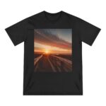 Scenic Inspirational T-shirt (black color) – front view