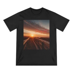 Scenic Inspirational T-shirt (black color) – front view