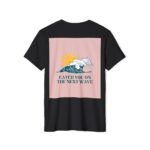 Eco Surf Vibes T-shirt (solid black blend color) - back view