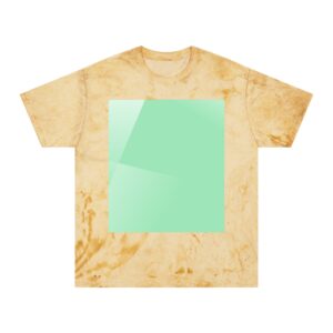 Aurora-Inspired Sky Print T-shirt (citrine color) – front view