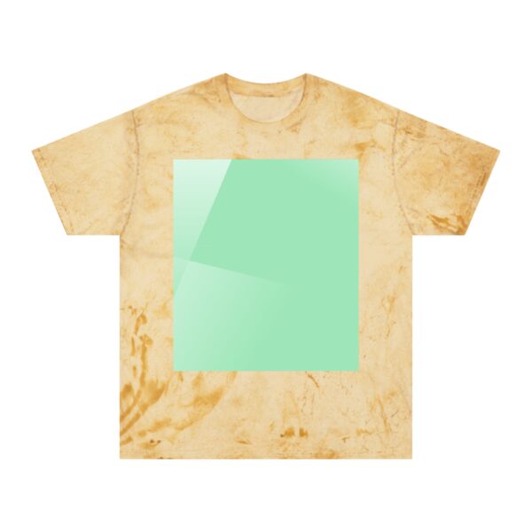 Aurora-Inspired Sky Print T-shirt (citrine color) – front view