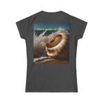 Ocean Vibes Women's T-shirt (dark heather color) – back view