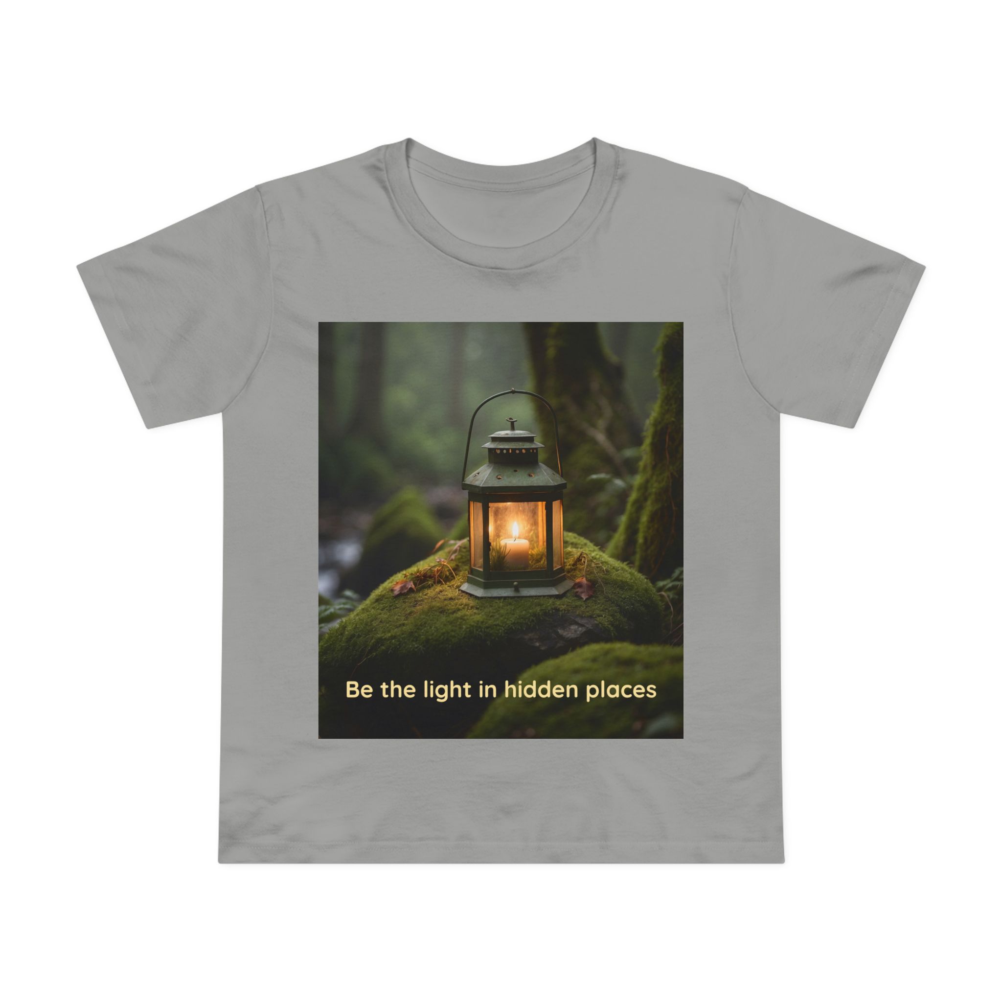 1006171645968699529_2048.jpeg Women’s Lantern Graphic T-shirt Grey Marle - front view